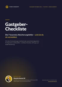 Titelseite der Gastgeber-Checkliste, Ausgabe Oktober 2026
